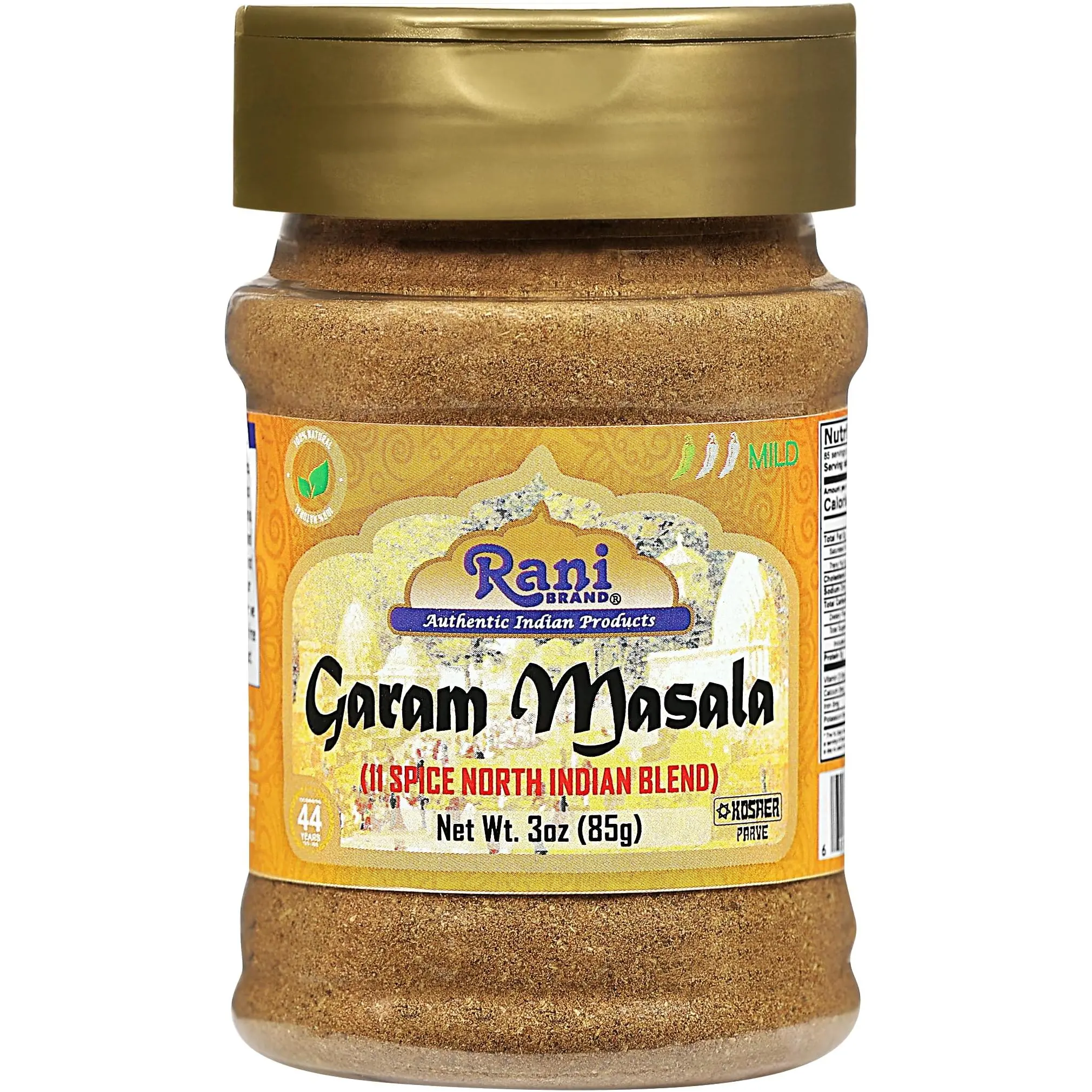 Rani Garam Masala Indian 11 Spice Blend 3oz (85g) Salt Free ~ All Natural | Vegan | Gluten Friendly | NON-GMO | No Colors | Kosher | Indian Origin