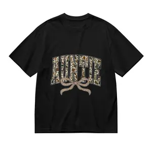 "Auntie" Camo Bow T-Shirt, Cool Aunt Cotton Tee, Trendy Camouflage Casual Top for Women