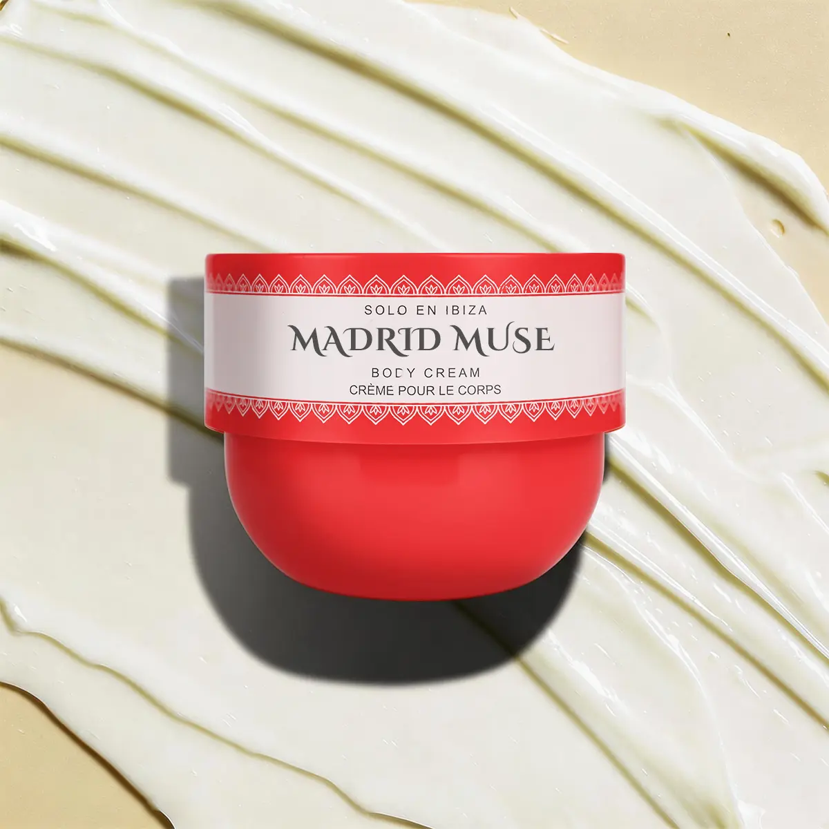 SOLO EN IBIZA Madrid Muse Scented Body Cream (8oz) - Single Item Fragrance Lotion, Plum Orchid Vanilla Musk Jasmine Blend, Lightweight, Fast-Absorbing, Vegan, Cruelty-Free Daily Noticeable Smooth Skin Moisturizer, Daily Use, Fast Absorb, Body Care, Vanill