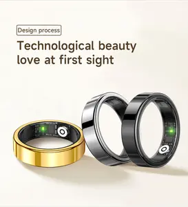 Father's Day Gift Multi-Functional Smart Ring Camera Wristwatch, 6.8mm Wearable with Heart Rate, Blood Oxygen, Sleep Detection & Bluetooth Health Tracking