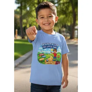 Jesus Called the Little Ones Tee – Luke 18:16 Kids Faith Shirt
