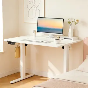 【Black Friday】Mr IRONSTONE Standing Desk with Power Outlets, Electric Standing Desk with Adjustable Height, Ergonomic Adjustable Desk with Memory Preset, Computer Desk Stand Up Desk, Suitable for Home Office
