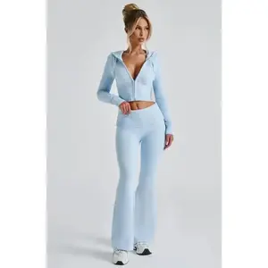 2 Piece Knit Sets Women's Trendy Slim Fit Hooded Sweatsuit sets casual lounge wear sporty fashion two piece outfit autumn winter tracksuit