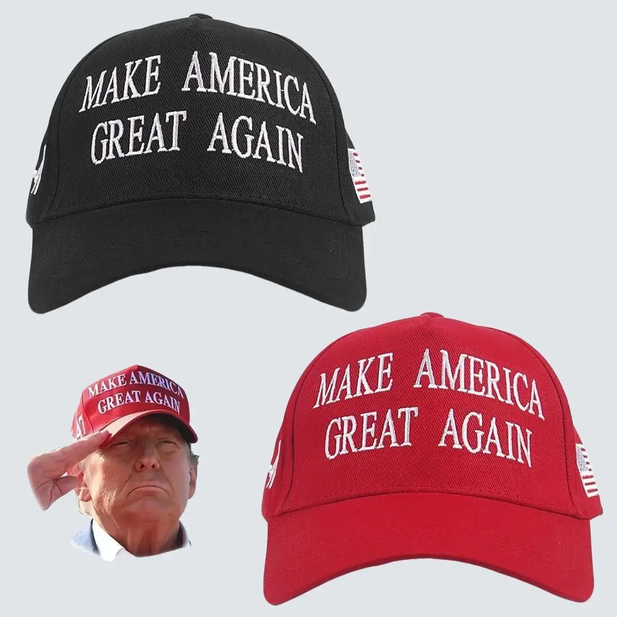 Trump 2024 45-47 MAGA Hat Make America Great Again Donald Trump Slogan with USA Flag Baseball Cap Trump & Elon Musk Never Surrender Hat Politic Style