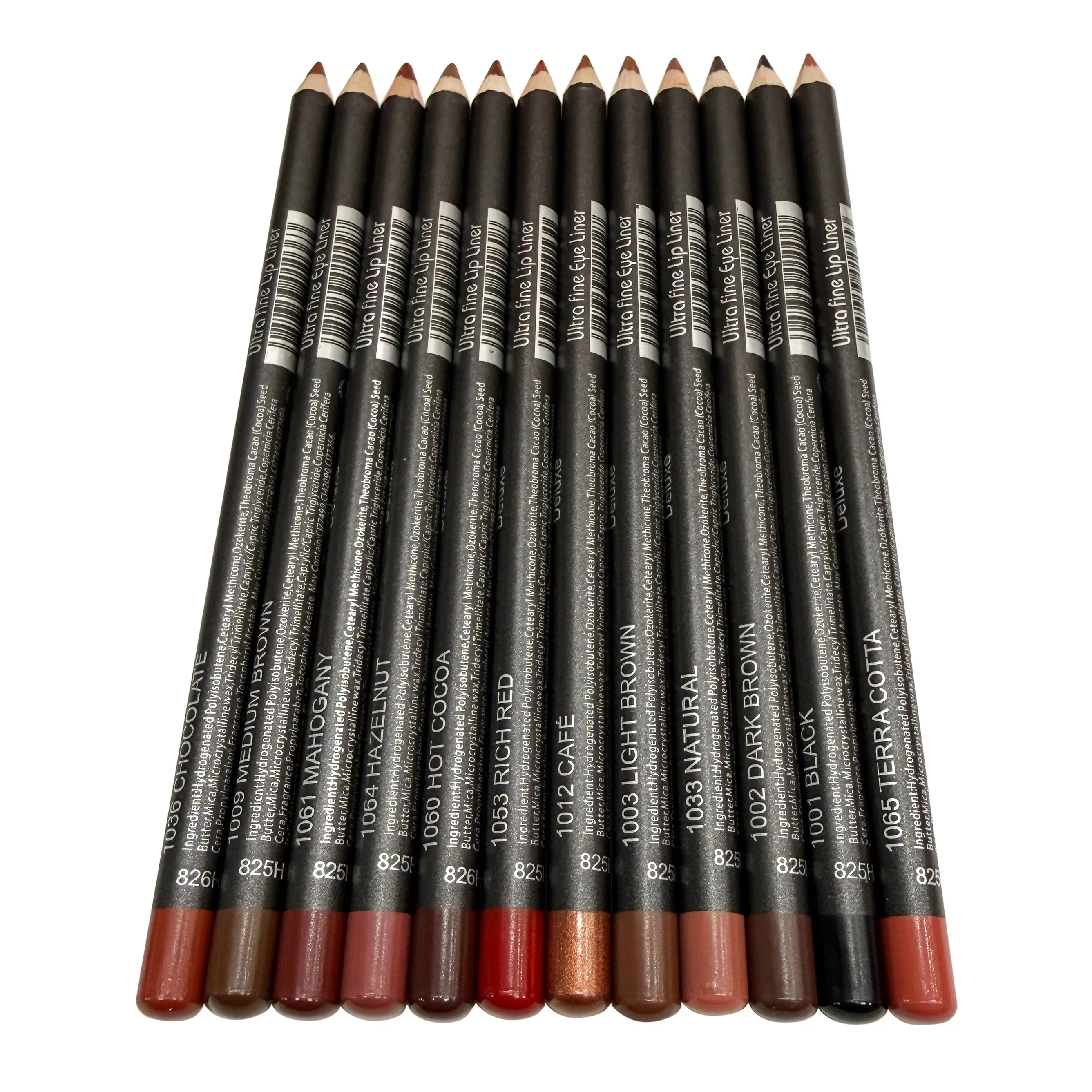 Italia Deluxe Eyeliners & Lipliners (Set of 12) Cosmetic