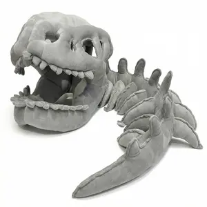 Creative Dinosaur Skeleton Car Neck Pillow, High Elasticity Fill Material, Comfortable Neck Protection, Anti-Scratch Wear-Resistant, Auto Accessories