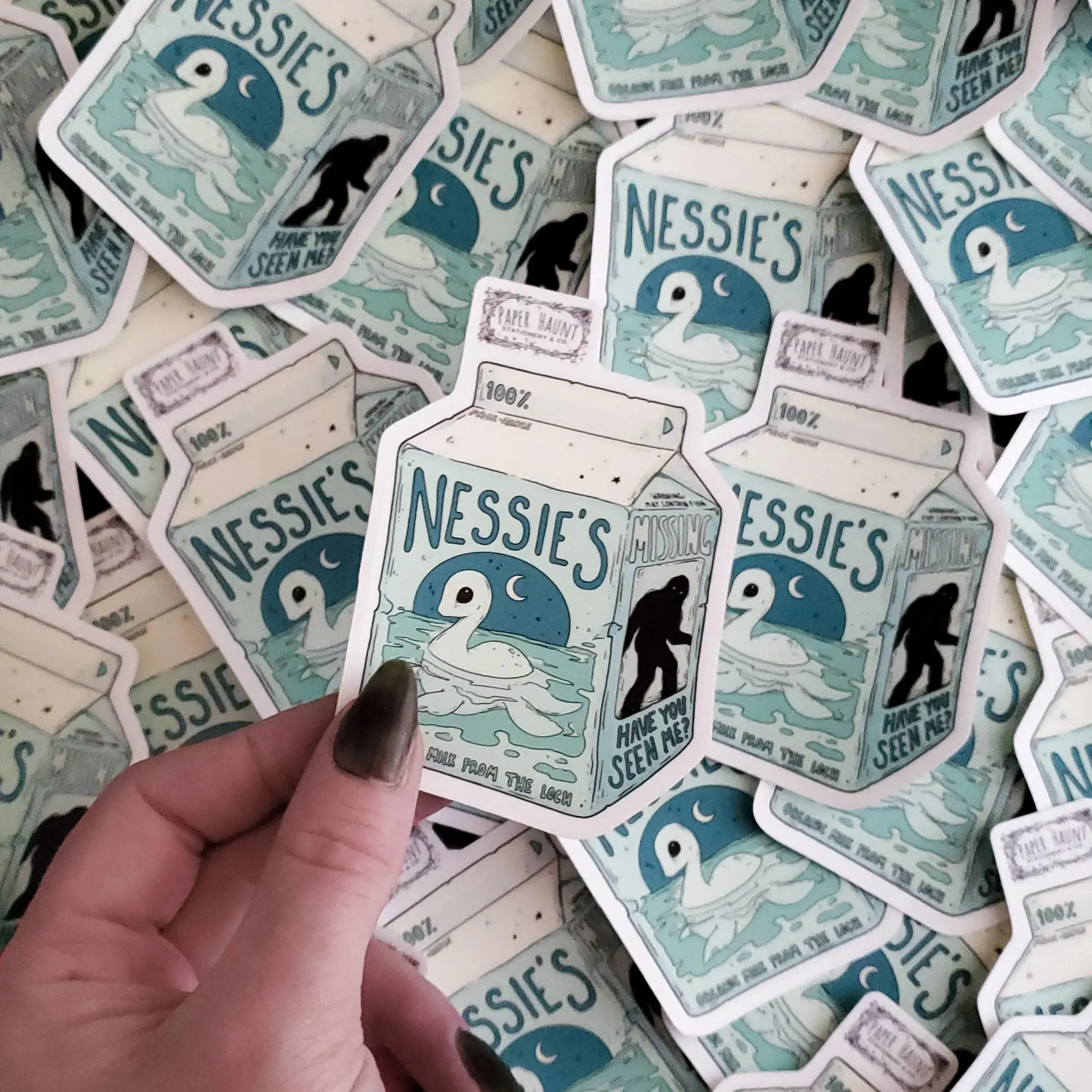 Nessie Milk Carton STICKER