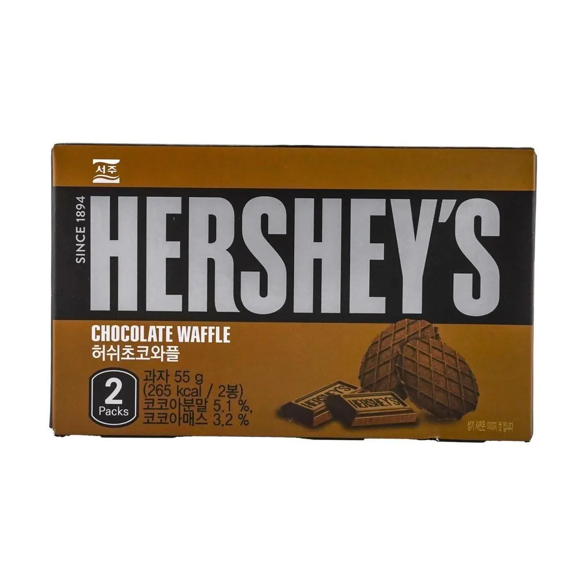 Hershey Korea Import Chocolate Waffle 1.94 oz 8ct Tray