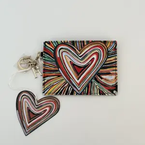 Pre-owned Dior calfskin Mini Bags Christian Lady Heart Wallet