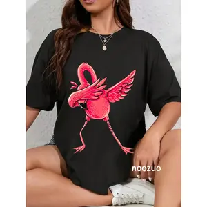 100% Cotton Dabbing Flamingo Shirt Men Women Boys Girls Dab Dance Gifts T-Shirt