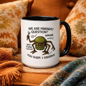 Amaze Amaze Amaze Accent Mug, Sci Fi Lovers Gift, Project Hail Mary Rocky Inspired SciFi Mug, Space Travel Alien Coffee Mug