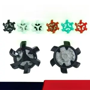 Unisex Adult Black Stealth Golf Cleats - 16pc Replacement Spikes