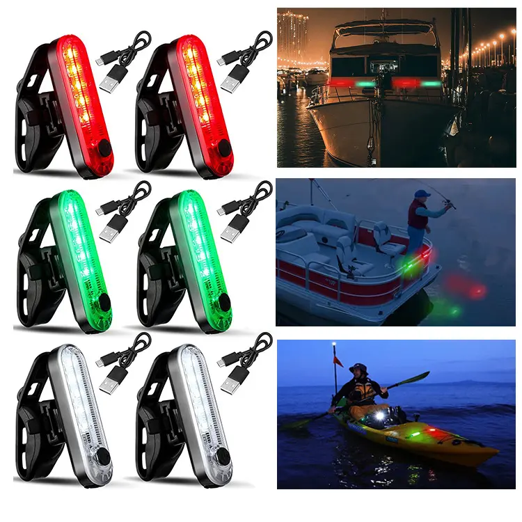 Yacht Boat Kayak Accessories Warning Lights Traffic Lights Navigation Lights Battery Powered Stern Lights LED
