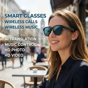 Real-Time Translation Smart Glasses M88, Colorful Lenses, HD Camera, Large Capacity Battery, Voice Assistant, Open Ear Design