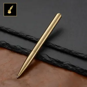 The Regent - Heavy Metal Brass Ballpoint Pen for Smooth Writing Durable Stylish Design Ideal for Precision Drafting and Scientific Instruments