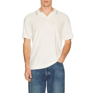 Marine Layer Greyson Sweater Polo in White