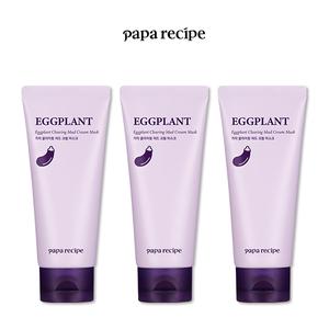 Papa Recipe Mud Cream Mask 3-pack (Eggplant/Tea Tree)