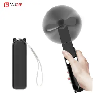 Portable Fan 2000mAh USB Rechargeable Handheld Mini Fan 3 Speed Wind for Outdoor Travel Small Pocket Foldable Fan with Handy Power Bank