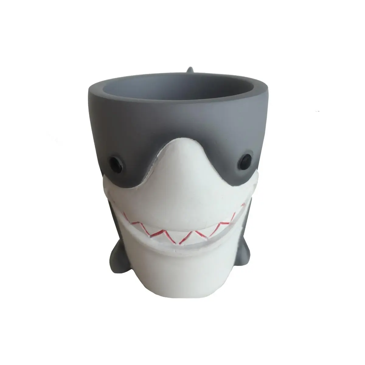 212 MAIN Durable Polyresin Fish and Sharks Wall-Mounted Multifunctional Accessory Holder - 1lb Bathroom Toothbrush Holder with Wall Hooks, Easy-Clean Home Supply for Kids' Pencil Storage, Wall Hook