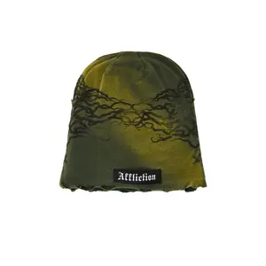 Affliction Screamer Beanie in Green Potassium