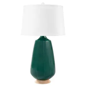 Emerald Green Aurora Glazed Porcelain Lamp Base