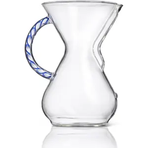 Chemex Pour-Over Glass Coffeemaker Twisted Glass Handle Series 6-Cup Tidal Exclusive Packaging Borosilicate Glass Pots Tea