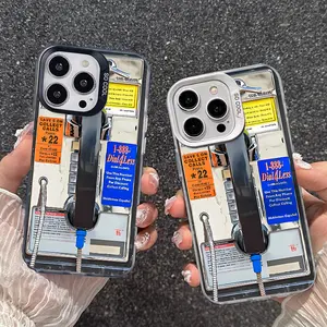 Trendy Original Design Lanyard Case for iPhone16 15 14 16promax 16pro 15pro 13 12 11 Public payphone, colorful stickers Durable Cover Unique and Eye-Catching iphone 13 cases iphone 14 pro case