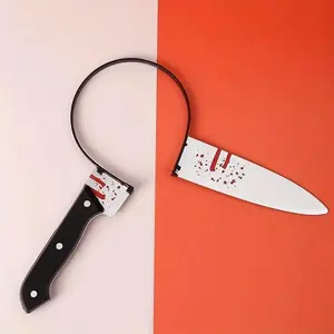 Halloween Party Supplies, Plastic Knife Hairband, Halloween Costume Accessories, Perfect for Parties & Festivals, Unisex Design