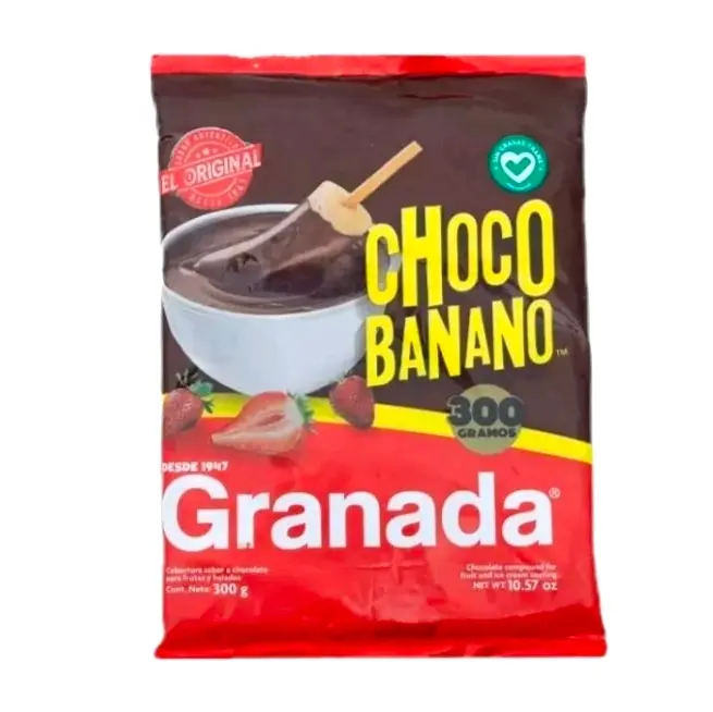 Chocolate Granada para choco banano 1 Bolsa de 300gr  Delicious Flavor From Guatemala
