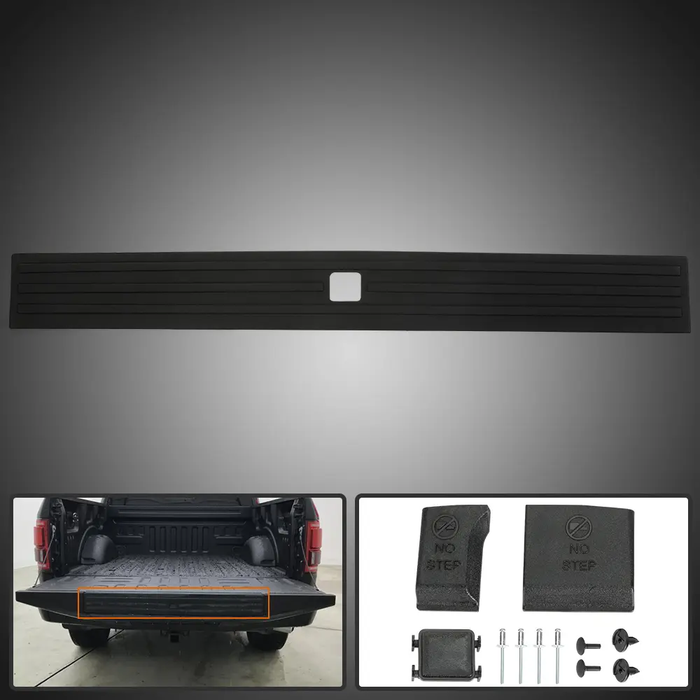 Fit For 15-2019 Ford F150 Tailgate Flexible Step Pad Molding With Release Button Fit For 15-2019 Ford F150 Tailgate Flexible Step Pad Molding With Release Button