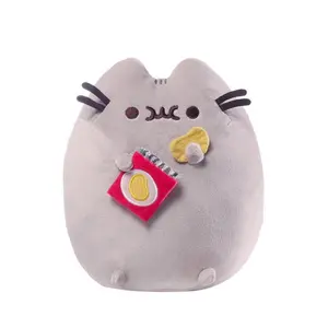 3.3 Inch Pusheen Snackables Ice Cream Plush Stuffed Animal Cat with Adorable Snack for Kids