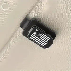 American Flag Vehicle Sun Visor Glasses Holder, Car Sun Visor Glasses Clip, Universal Car Interior Accessories for Automotive Stowing & Tidying, Car Organizers