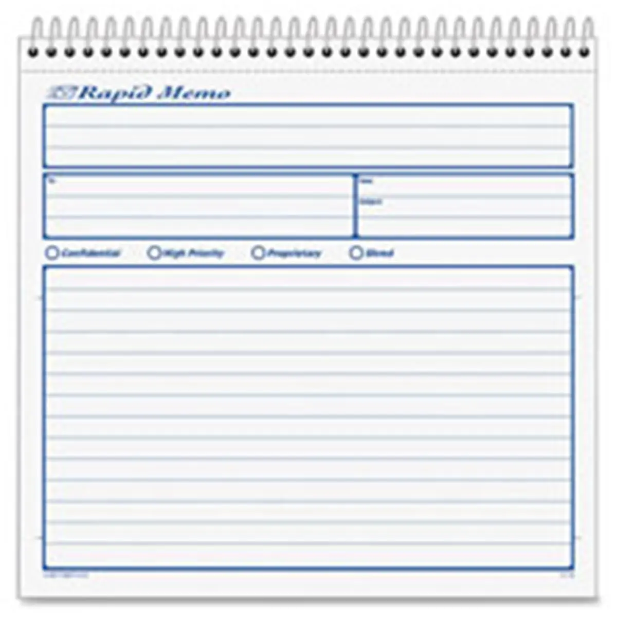 Tops TOP4151 Rapid Memo Book- Carbonless- 2-Part- 8.5 in. x 7.75 in.