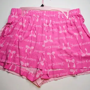 Juicy Couture Women's Size L Sleepwear Pajama Bottoms Set of 2 Shorts,Elastic Waist Multicolor, 100% Rayon