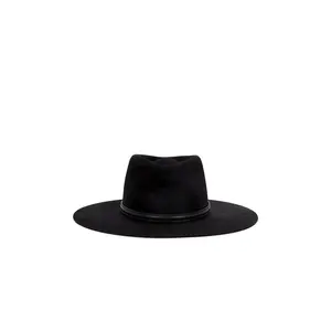 Janessa Leone Beck Fedora Hat in Black