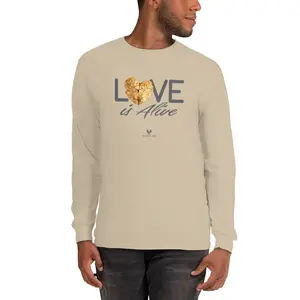 Men’s Love is Alive Long Sleeve Shirt Light Casual Classic