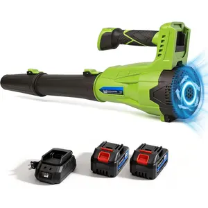 Electric Leaf Blower Cordless with  and Charger, 690 CFM/190 MPH/28000 RPM Brushless Hand Held Blower with 6-Speed Modes, Lightweight Blowers for Lawn Care, Leaves, Dust or Snow