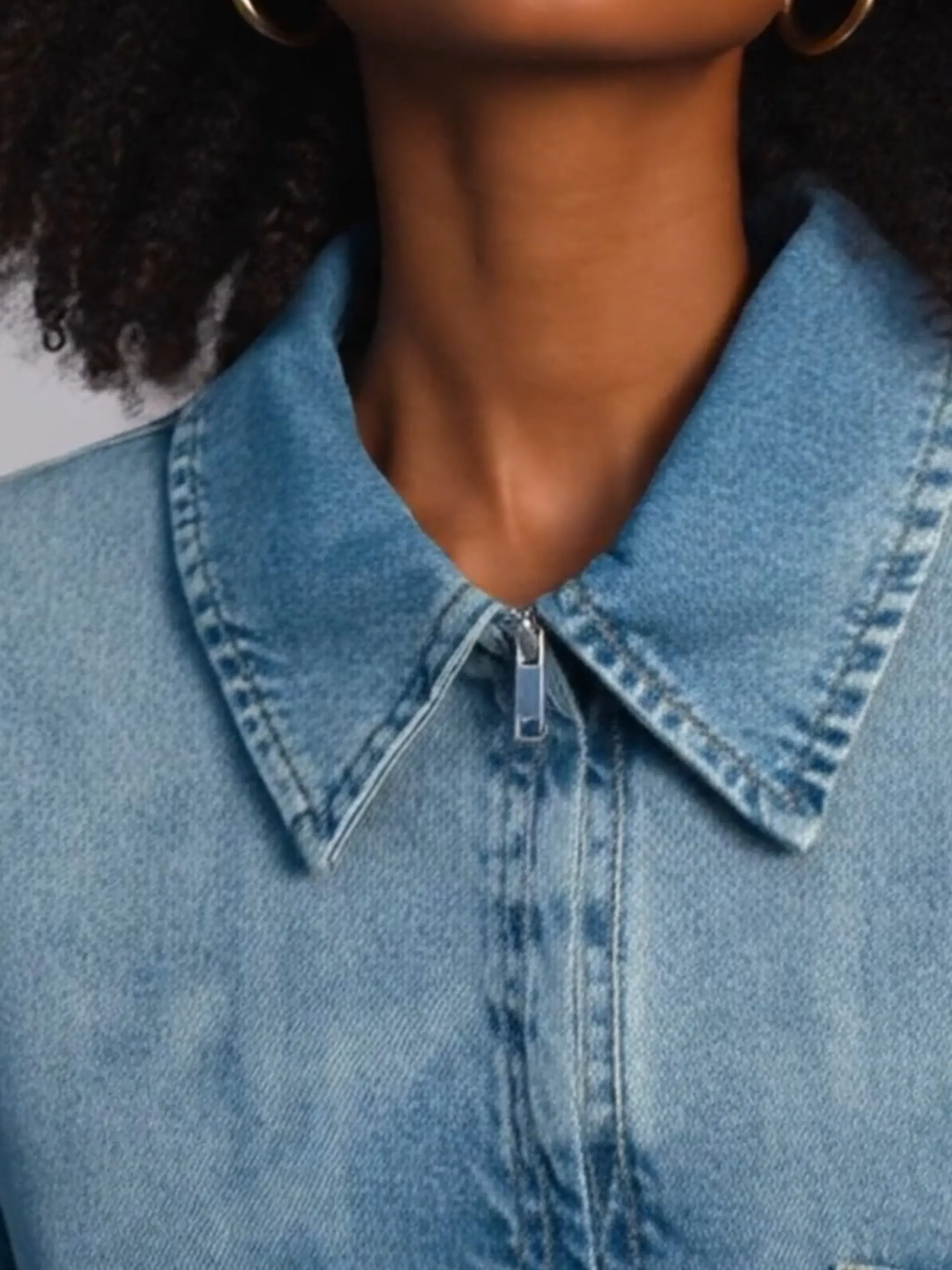 Elengatine Fall in love with effortless denim charm Elengatine oversized denim  dress, from XS to 5XL!