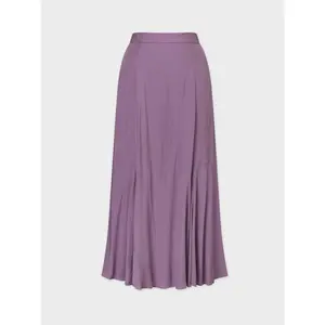 TRUMPET FLARE SKIRT-LILAC