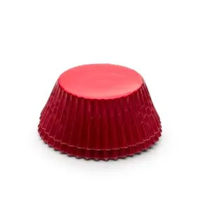 Cupcake Liners Standard Red Foil 32-Count