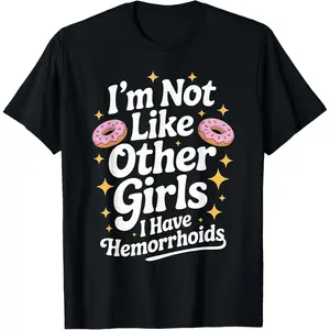 Embarrassing Shirt Hemorrhoids Inappropriate Adult Humor T-Shirt Casual Graphic Tshirt