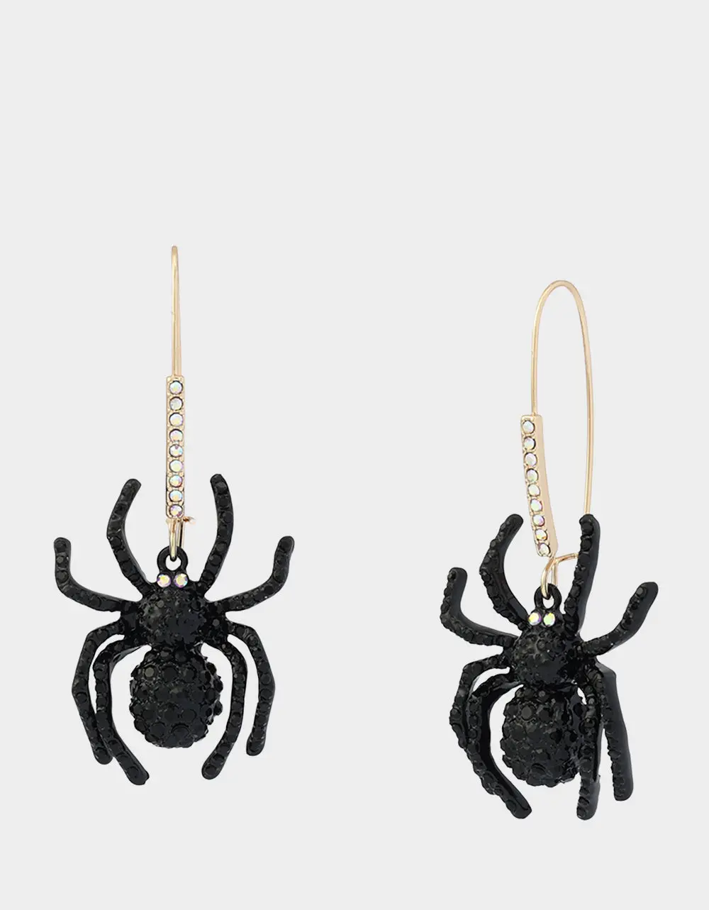 SPIDER SHEPHERD HOOK EARRING BLACK