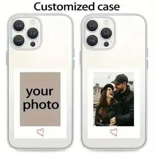 DIY Custom Pattern Phone Case Compatible with iPhoneProtective Cover Personalized Customization for Couples Family Print Photos case for iPhone 17/16/15/14/13/12/11/XR/XSMax/X/XS
