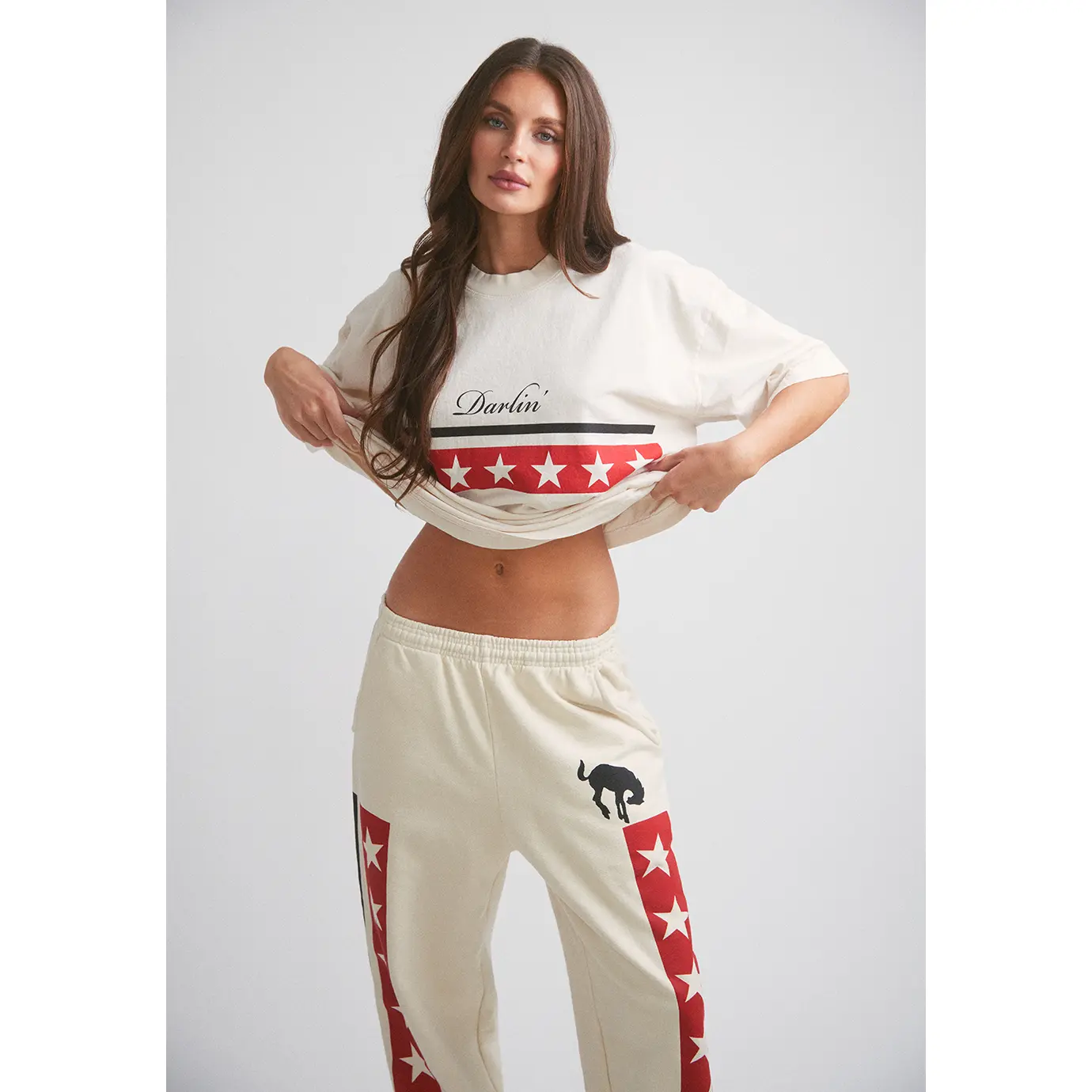 Spangled Jogger Sweatpant - Creme