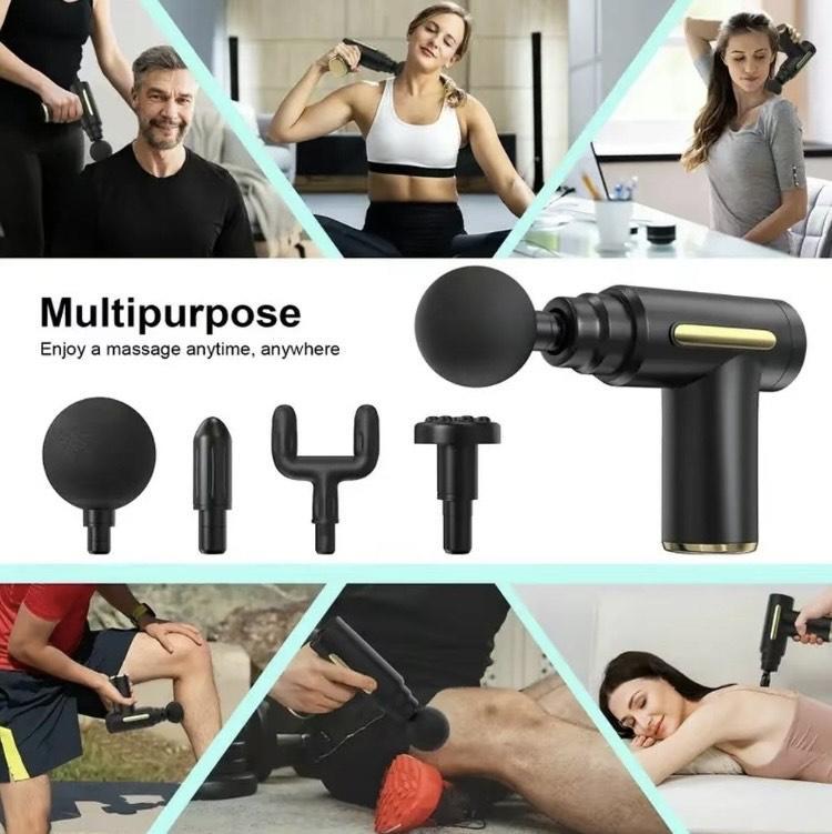 Portable Mini Massage Gun – Handheld Deep Tissue Percussion Massager for Muscle Soreness, Travel-Friendly