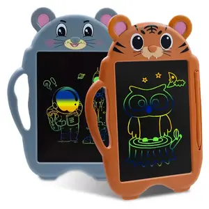 MIHUA 8.5-in Animal Cartoon Multi-Color LCD Writing Tablet - Glare-Free Screen, Included CR2025 Battery, Electronic Digital Kids' Drawing Pad, Educational Toy for Children