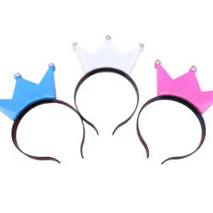 8-PC LED Light-Up Princess Tiara Crowns Flashing Glow-in-the-Dark Headbands for Royal Elegance at Parties and Events