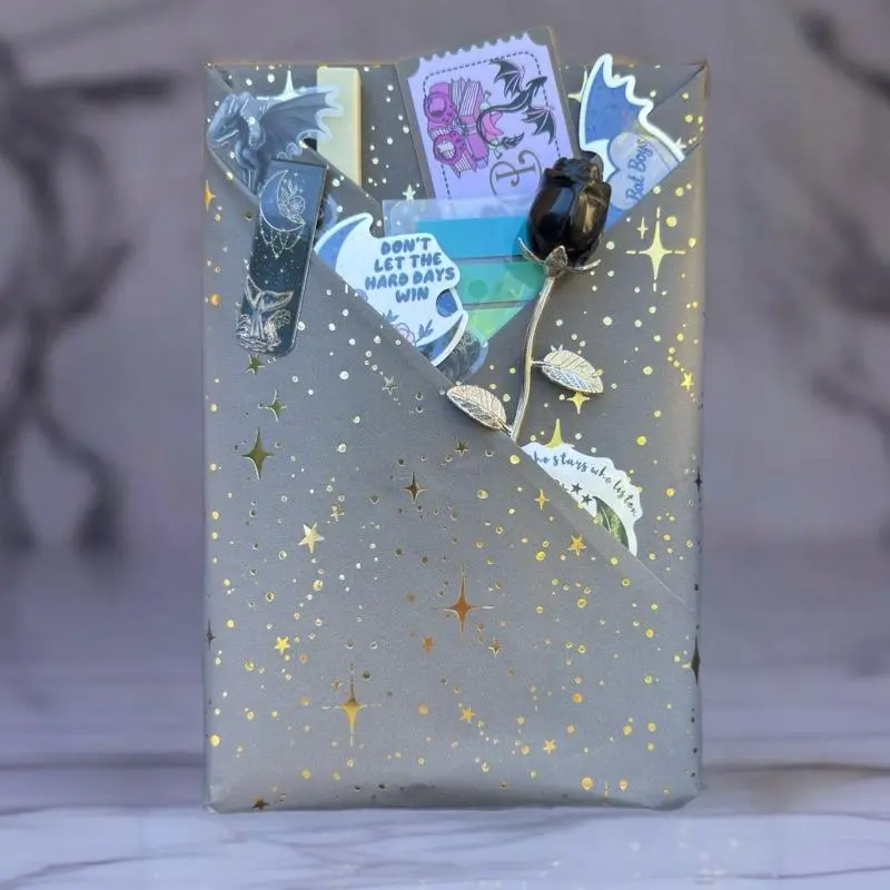 Blind Date with a Book Collectors Edition - includes a paperback or hardback book, stickers, bookmarks, book tabs, and other goodies!
