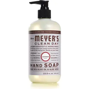 Mrs. Meyer's Clean Day Hand Soap with Essential Oils Aloe Vera & Olive Oil 12.5 Fl Oz Soothing Lavender Scent Paraben Free Cruelty Free