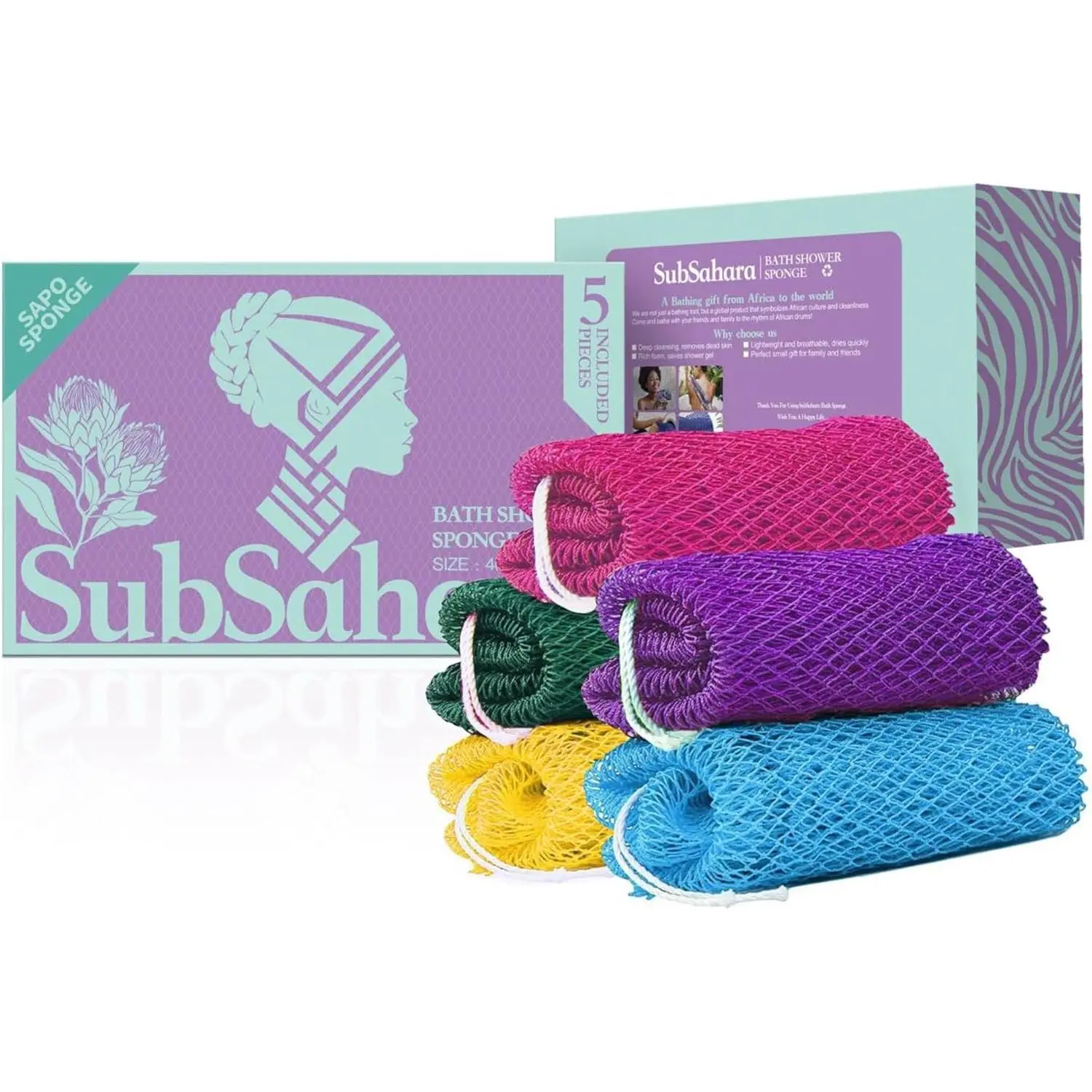 Purple,blue,red,green,yellow